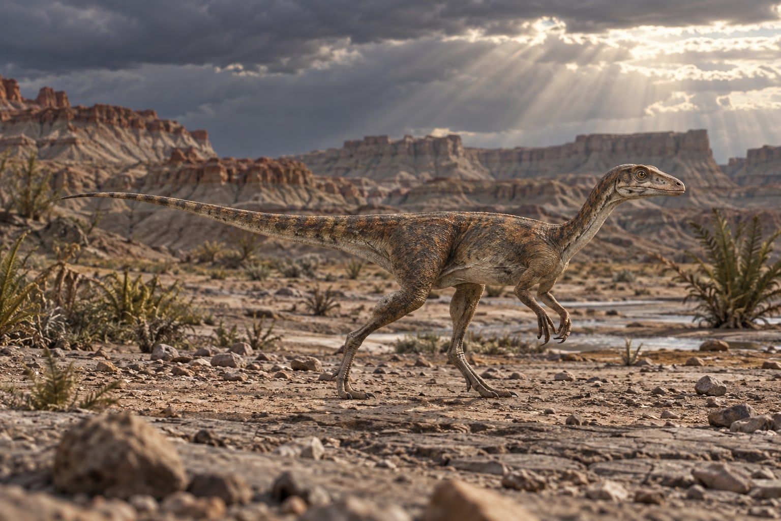 Eoraptor in its habitat