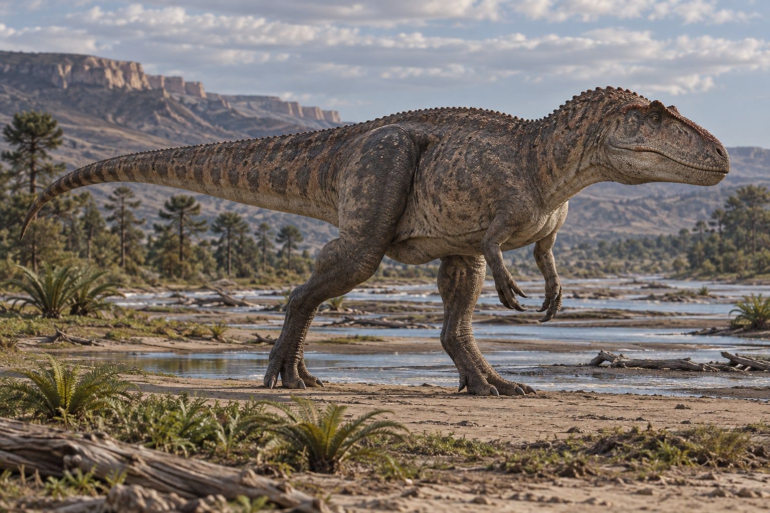 Giganotosaurus in its habitat