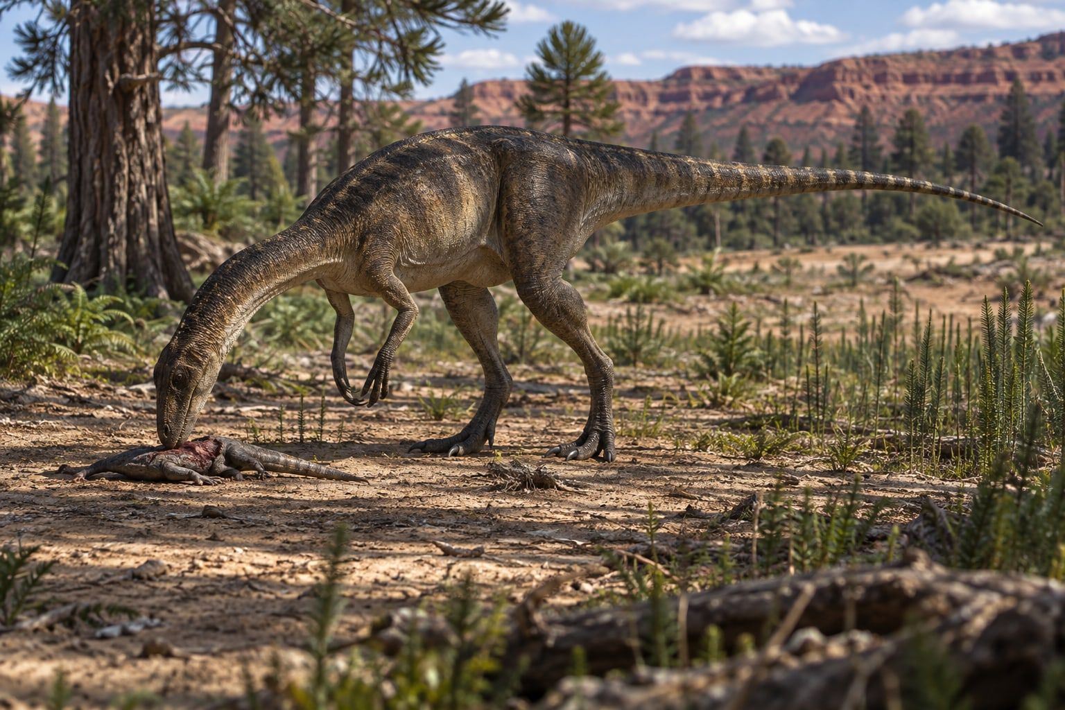 Gojirasaurus in its habitat
