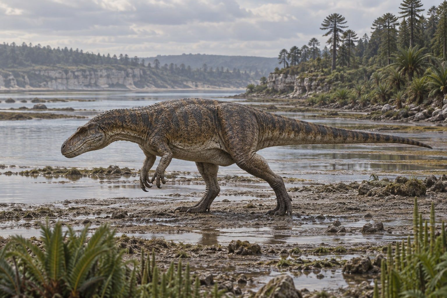 Megalosaurus in its habitat