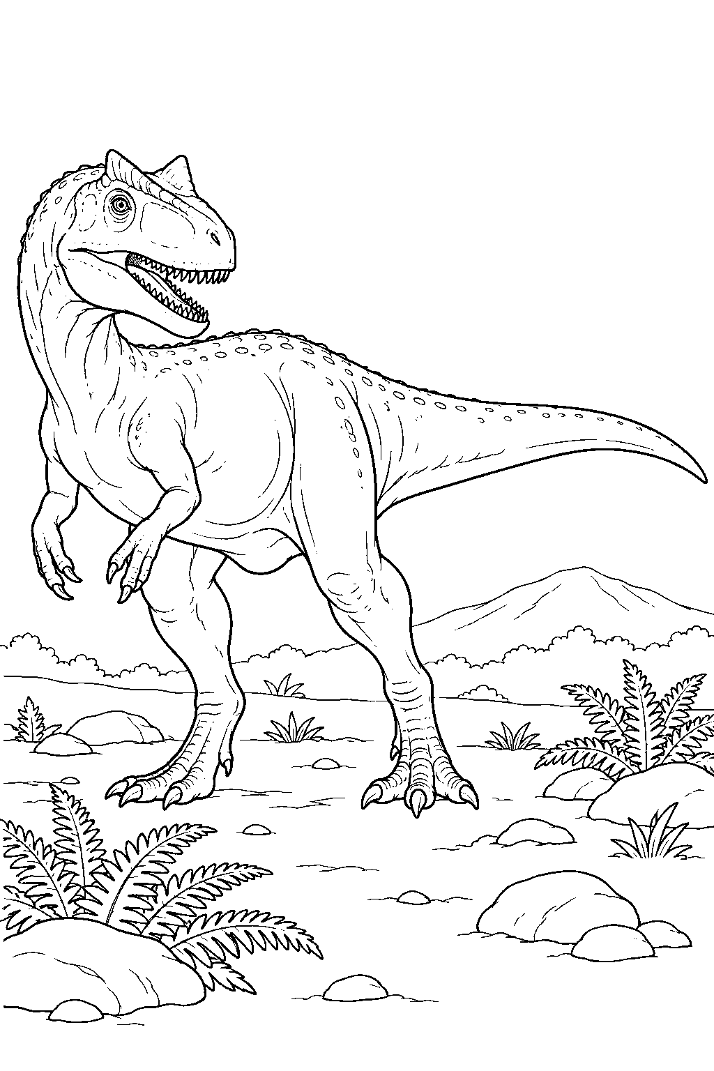 Allosaurus coloring page