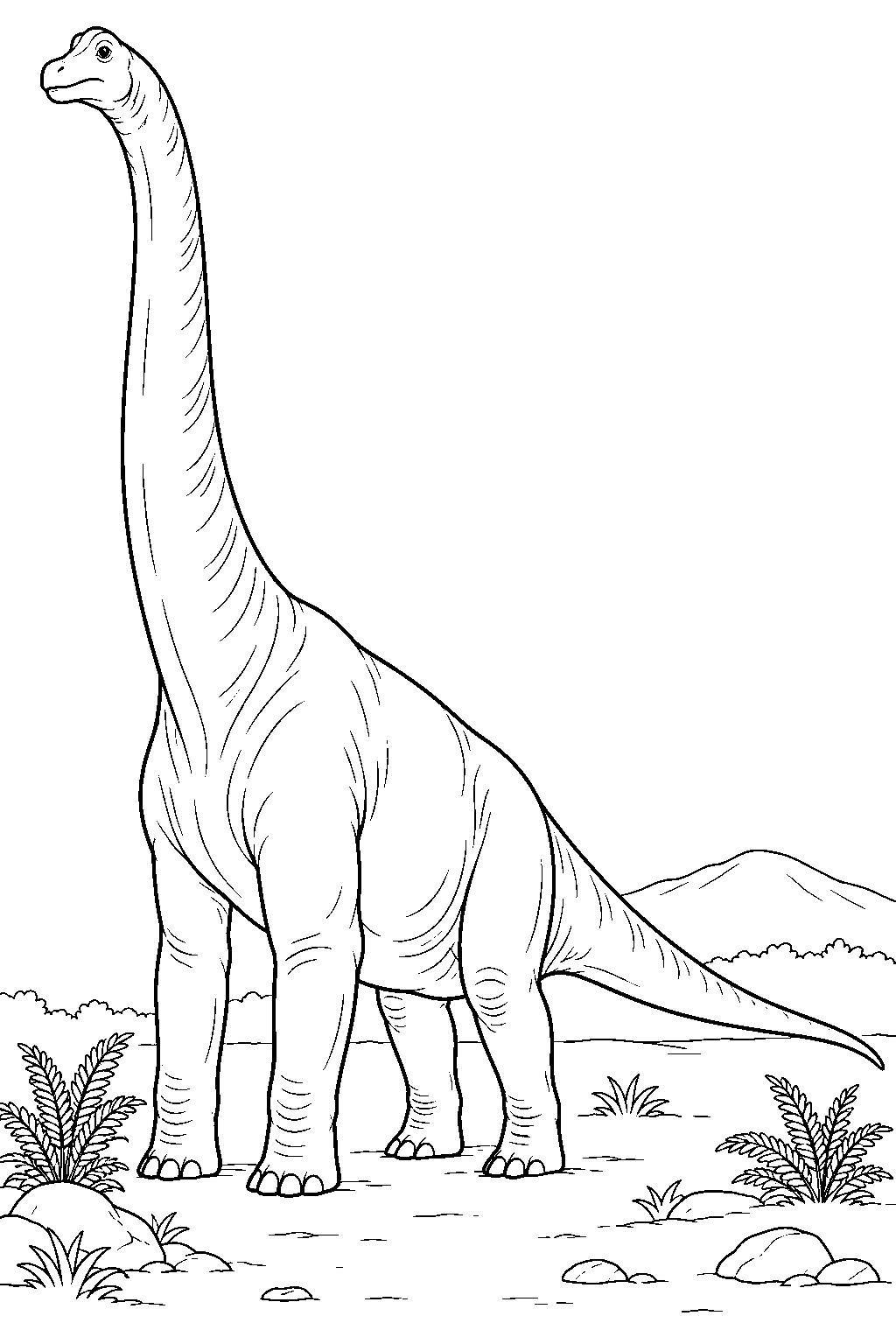 Brachiosaurus coloring page