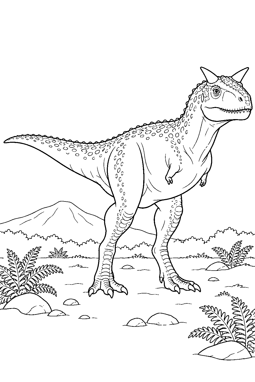Carnotaurus coloring page