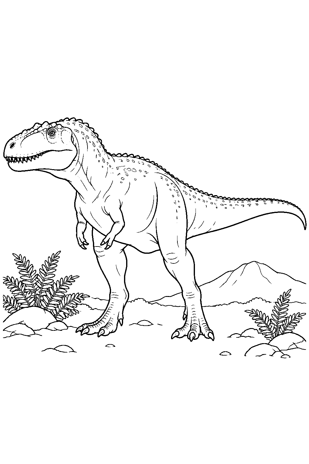 Giganotosaurus coloring page