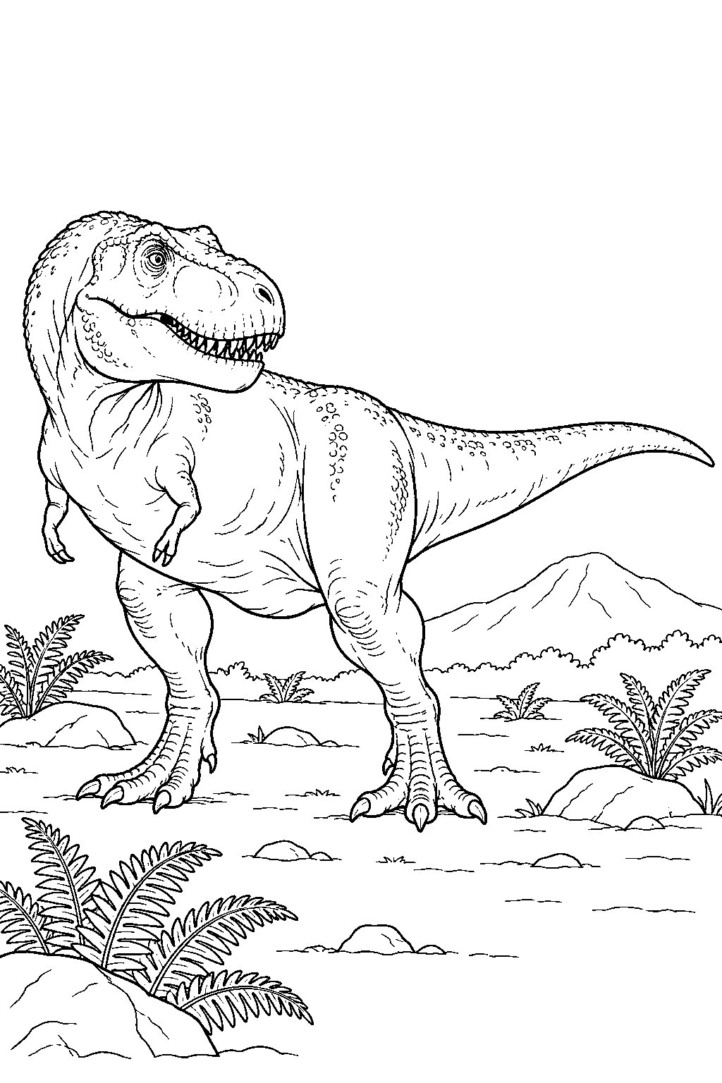 Tyrannosaurus coloring page